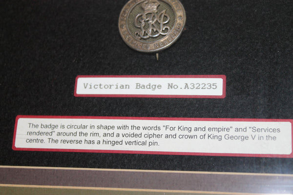 WW1 - Framed Silver War Badge