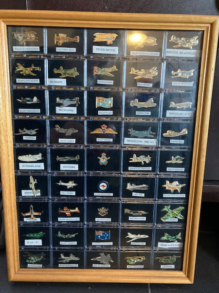 Framed Collection of RAAF Badges