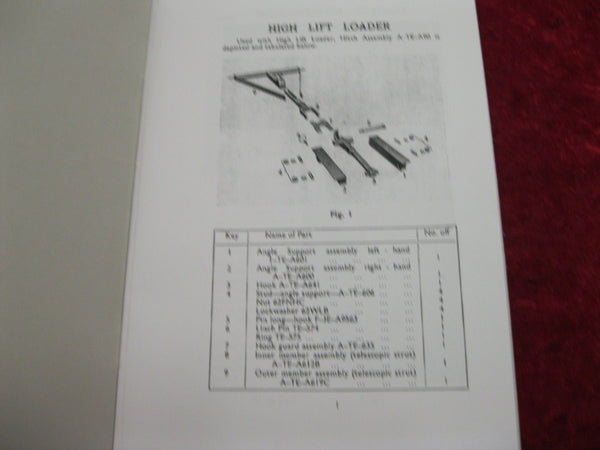Ferguson High Lift Loader Instruction Book