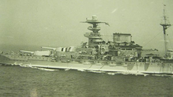 WW2 -Original Photo of British Battleship .