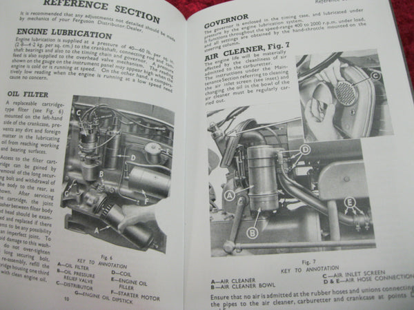Ferguson Vaporising Oil Tractor Instruction Book