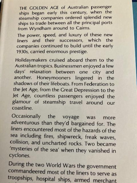 The Vanished Fleet - Australian Coastal Passenger Ships 1910-1960