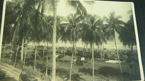 Original WW2 Military Camp Photo .