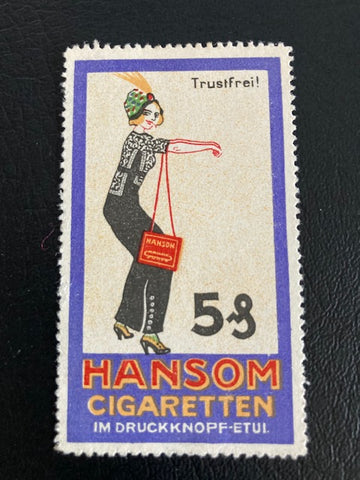 German - Hansom Cigarettes Poster Stamp