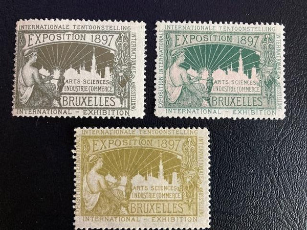1897 - Bruxelles Exhibition Poster Stamps