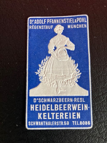 German Blue Berry Wine Cellars Poster Stamp