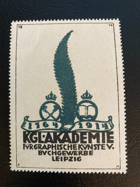 1912 - Leipzig Germany Poster Stamp