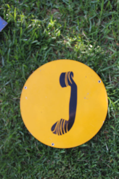 Obsolete Public Phone Sign
