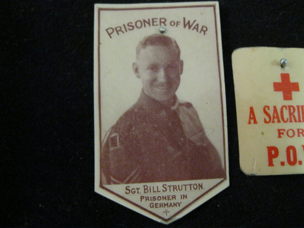 2 - Australian POW Celluliod Badges