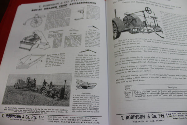 T Robinson Victoria Harvesting Catalogue
