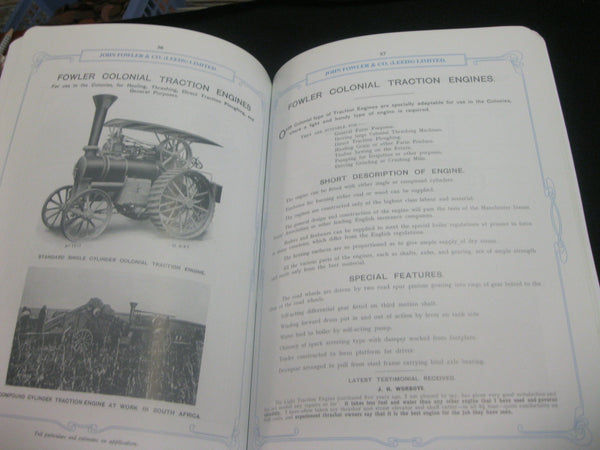 Fowler Traction Engines Catalogue