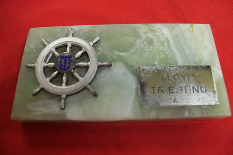 LLoyd Triestino Desk Plaque