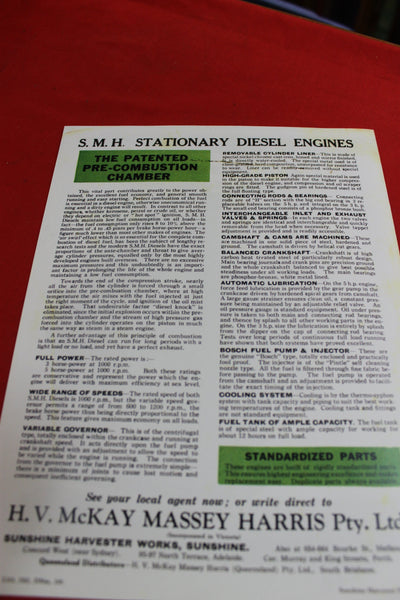 SMH Stationary Diesel Engines Pamphlet