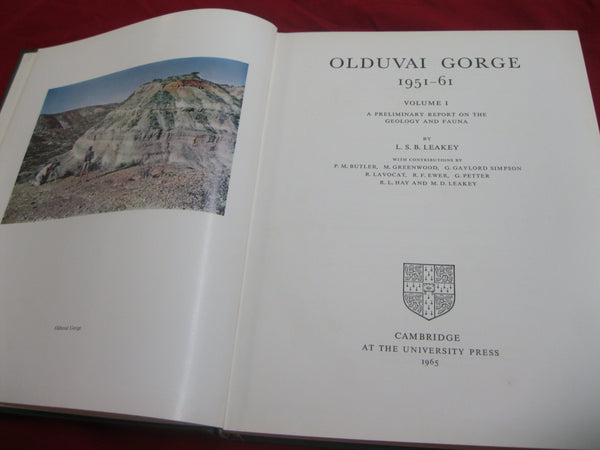 Olduvai Gorge 1951-1961 -Leakey