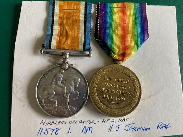 WW1 - RFC / RAF Medal Pair