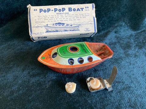 Alps Toys Japan " Pop Pop " Lithographed Boat