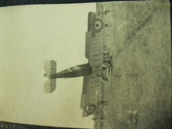 Original WW1 Plane Crash Photo Pair