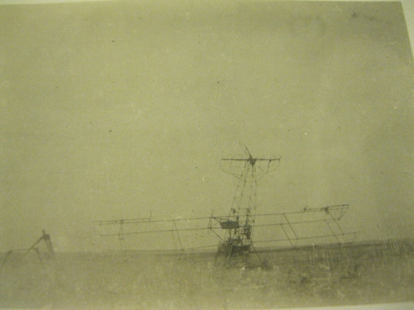 Original WW1 Plane Crash Photo Pair