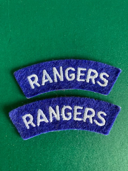 Rangers Cloth Shoulder Title Pair