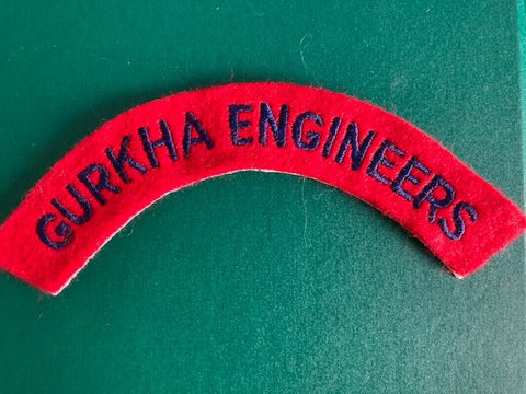 Gurkha Engineers Cloth Shoulder Title