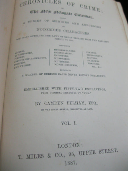 1887 - The Chronicles of Crime - 2 Volume Set