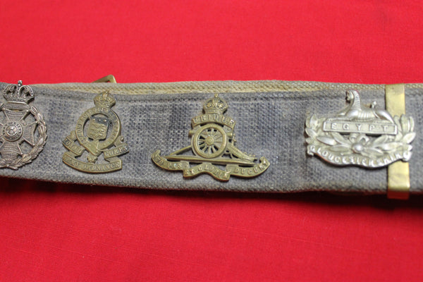 Royal Marines Belt Fitted With Badges