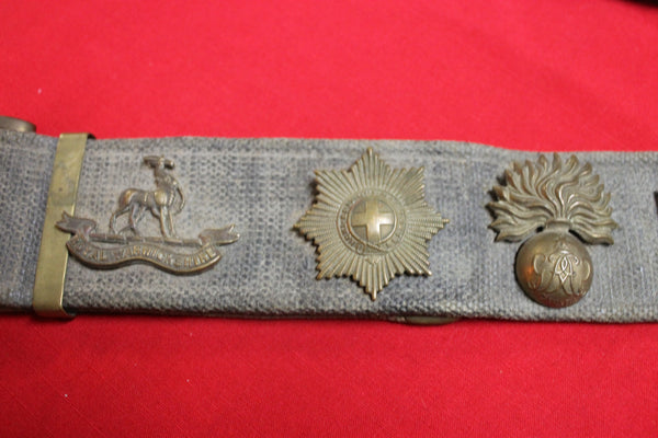 Royal Marines Belt Fitted With Badges
