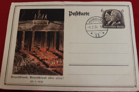 1934 - German Patriotic Card