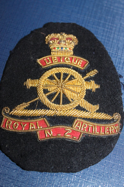 Royal NZ Artillery Bullion Badge