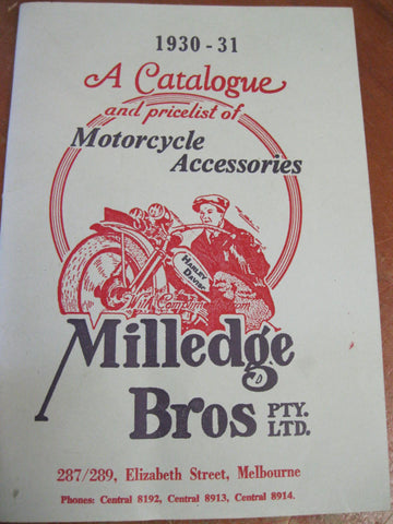 1930-31  Milledge Brothers Catalogue - Private Reprint