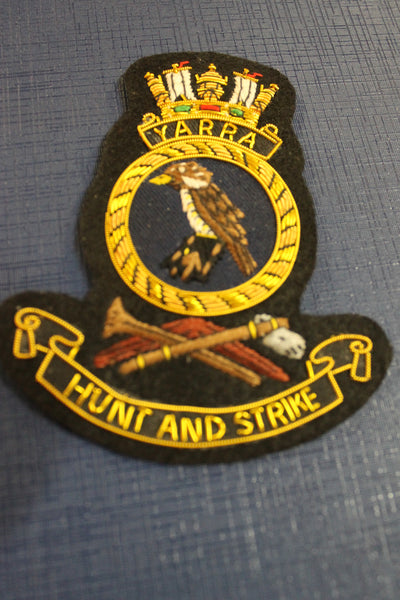 HMAS Yarra Bullion Badge