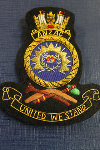 HMAS Anzac Bullion Badge