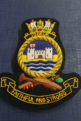 HMAS Tobruk Bullion Badge
