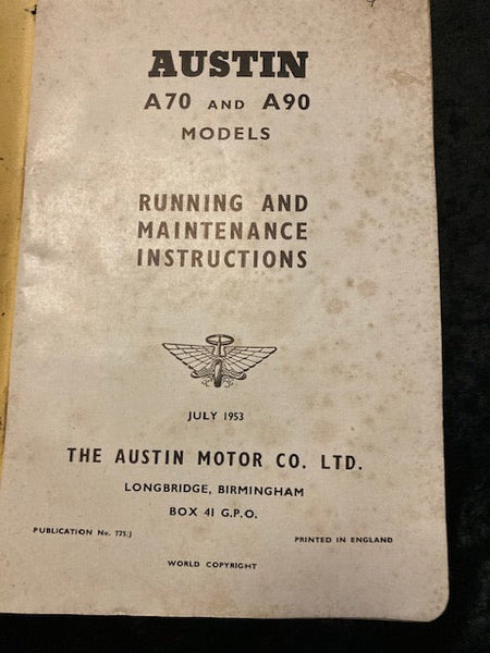 1953 -  Austin A70 & A90 Models