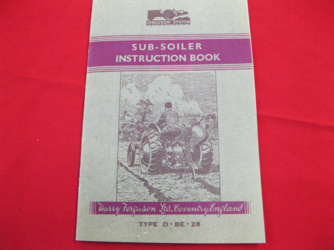Ferguson Sub-Soiler Instruction Book