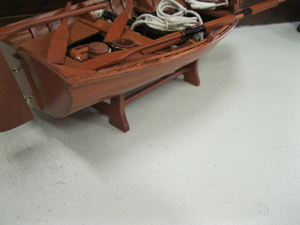 Wooden Life Boat Model.