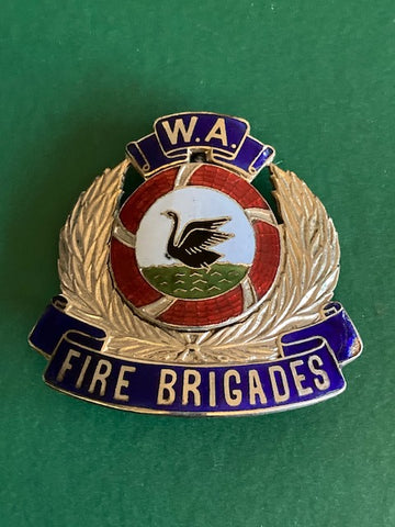 Western Australian Fire Drigade Enamel Cap Badge