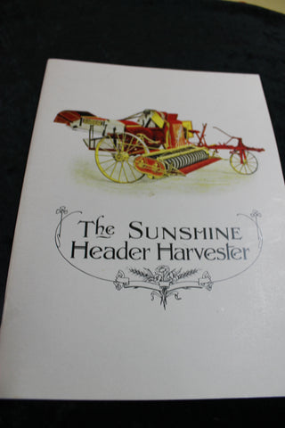 The Sunshine Header Harvester Catalogue