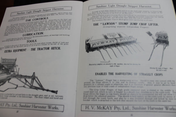 The Sunshine Stripper Harvester Catalogue