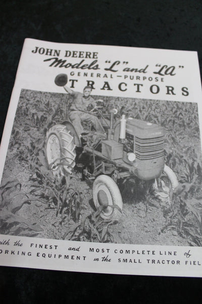 John Deere Models L & LA Tractors Catalogue
