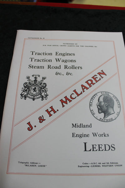 J & H McLaren Traction Engines Catalogue