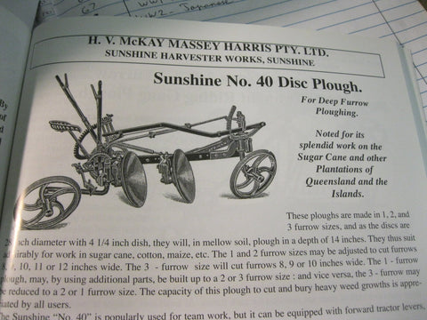 Sunshine Number 40 Disc Plough.