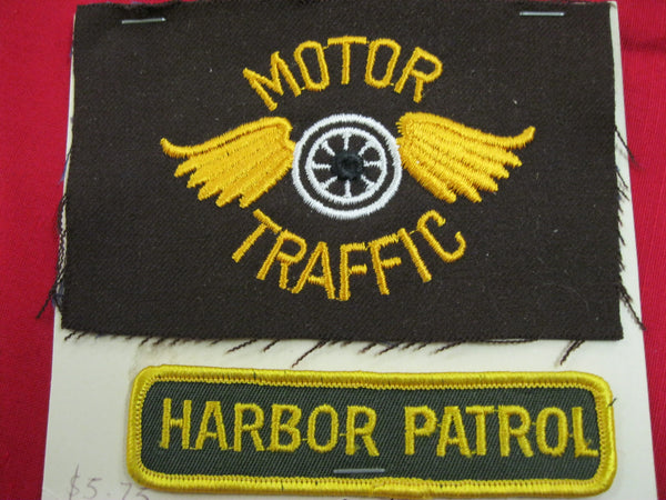 Motor Traffic and Harbor Patrol Patch Pair