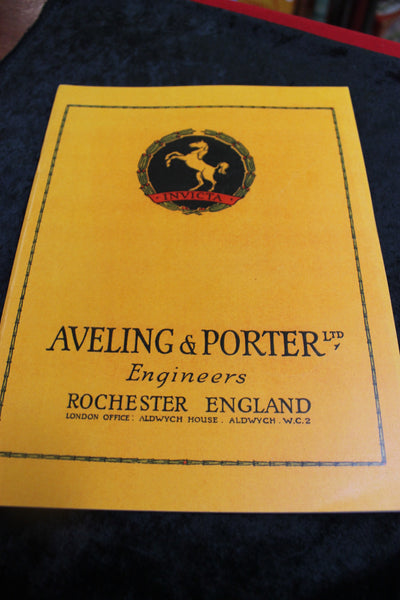 Aveling  & Porter Engineers  Catalogue