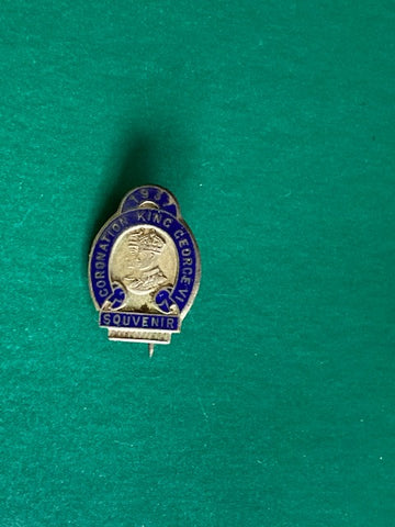 KG V1 Coronation Enamel Badge