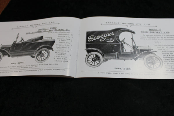 Tarrant Motors Melbourne Ford Catalogue