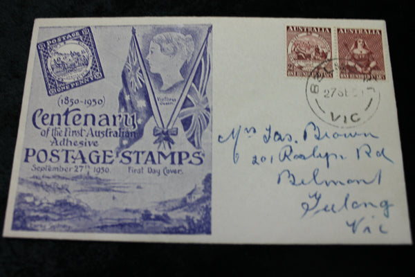 1950 - Centenary of Postage Stamps FDC