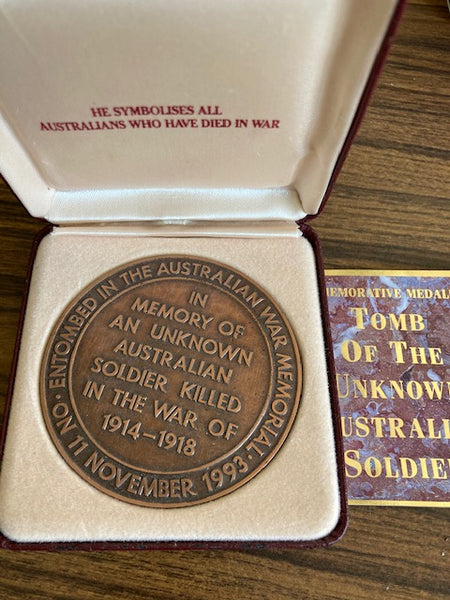 Tomb of the Unknown Australian Soldier Medallion