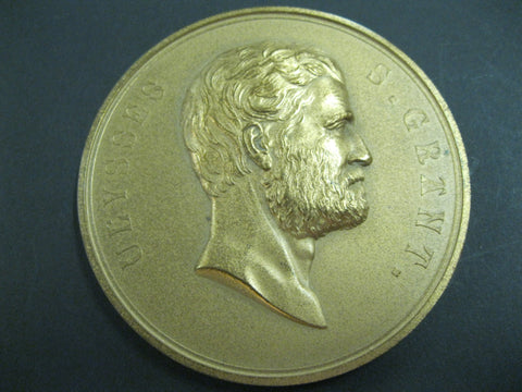 Ulysses Grant Large Bronze Medallion .