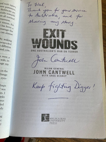 Exit Wounds by Major General John Cantwell - Signed
